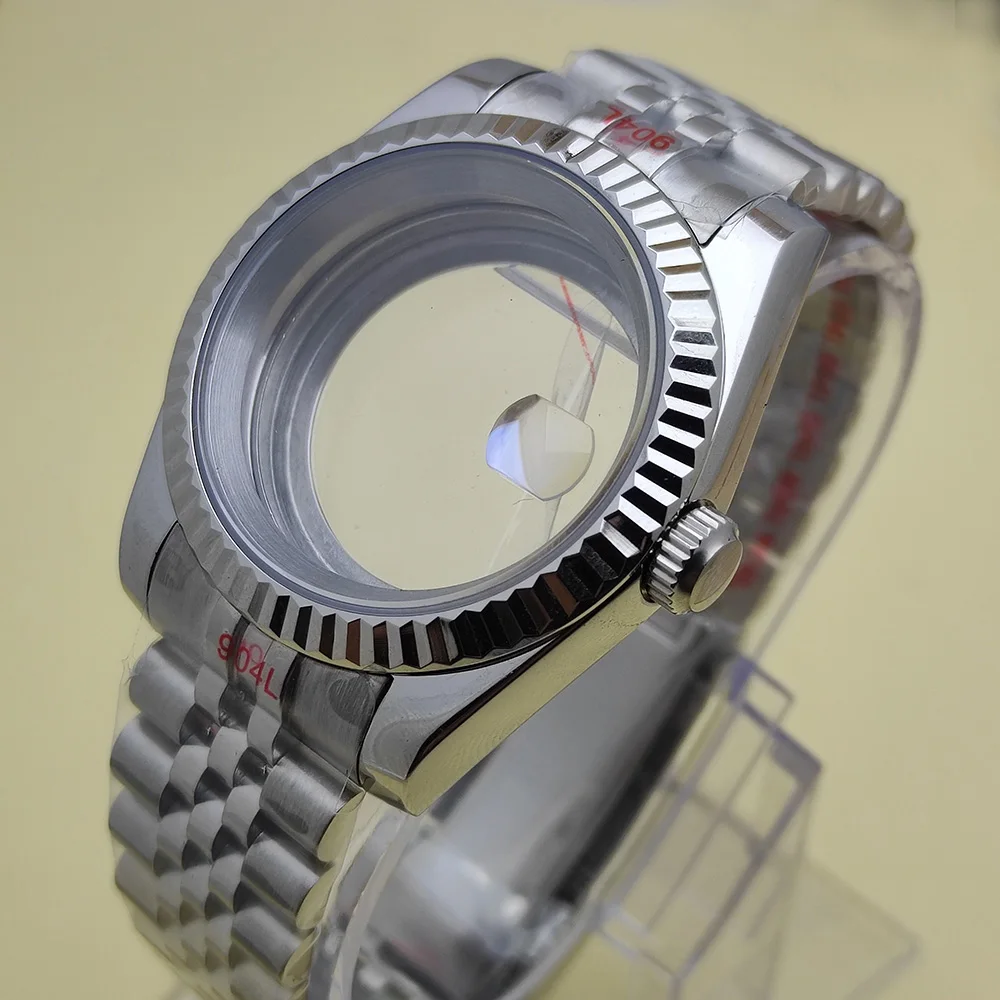 

36mm/39mm sapphire glass watch case fit NH35 NH36 NH34 ETA2824 2836 Mingzhu DG2813 3804 Miyota8205 8215 PT5000 movement