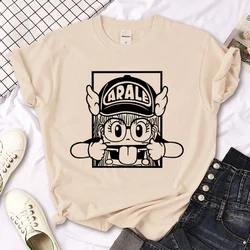 Arale T- Shirt Women Designer Japanese Women Tee Girl Designer Harajuku Round Neck Short Sleeved Clothing