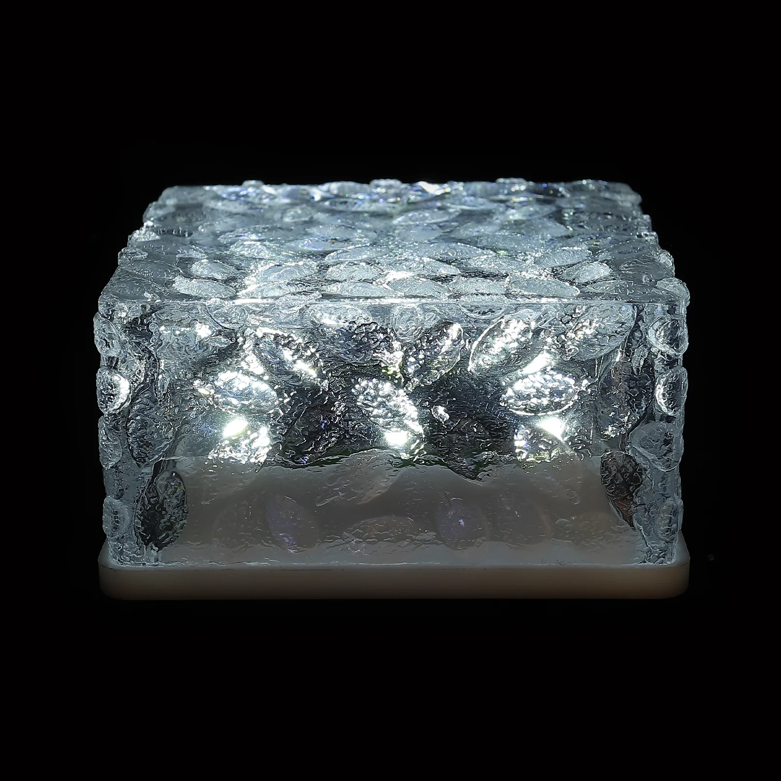 Solar Light Ice Block Lights Outdoor Garden Brick Decor Ground Modeling Lamp Creative Ornament Cube