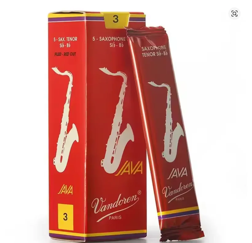 Vandoren-Filed JAVA Bb Tenor Sax Red Box Reeds,size 2.0,2.5,3.0[5 reeds/box]
