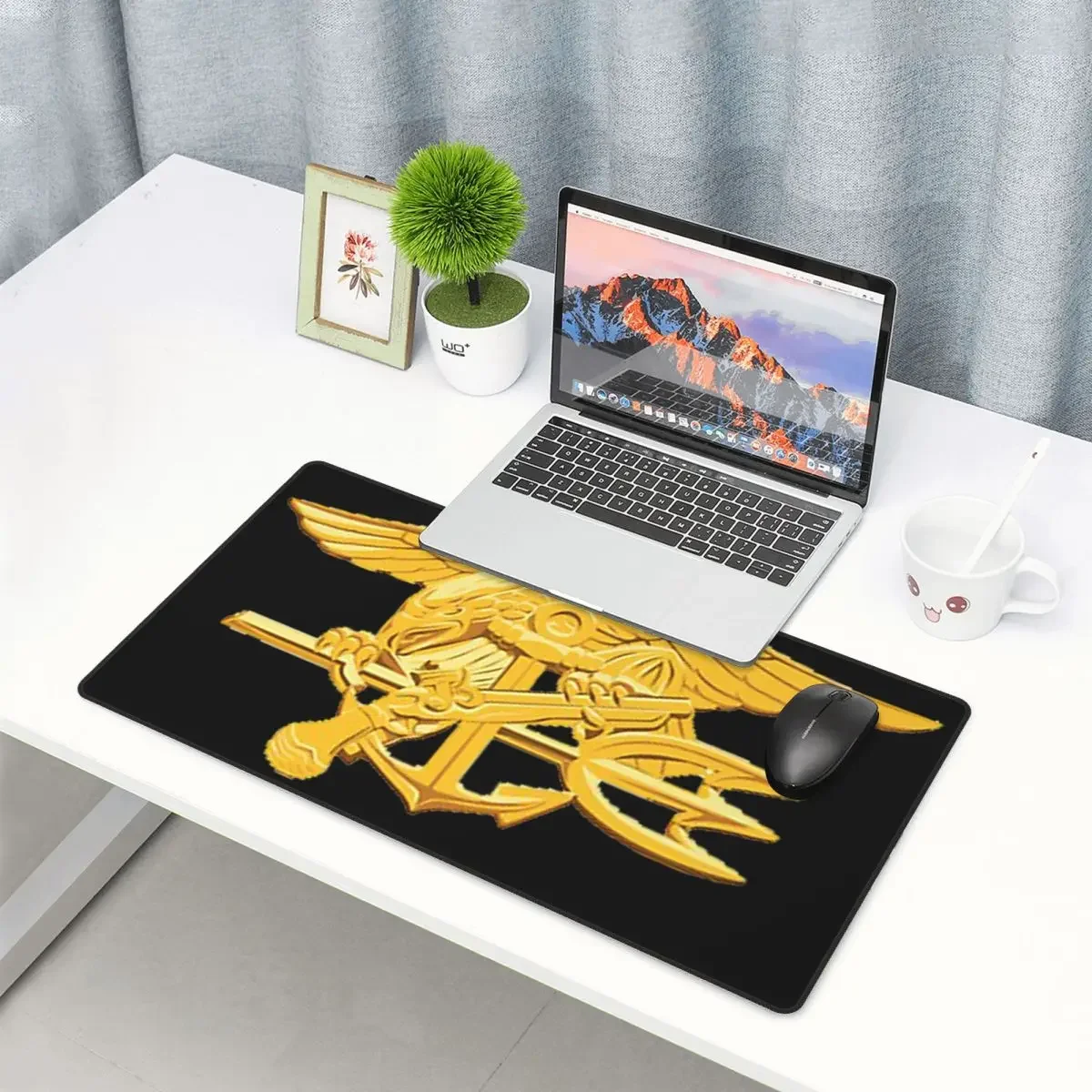 Large Mouse Pad Navy Seals Badge Gamer PC Laptop Mats Keyboard Carpet Computer Gaming Office Accessories Desk Mat