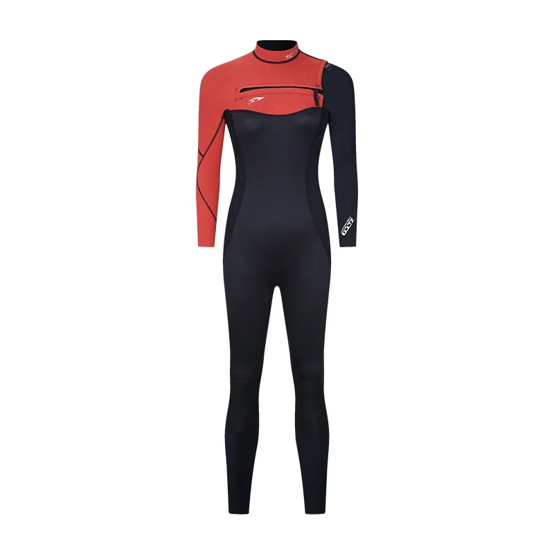 2/3Mm Neopreen Wetsuit Warm Heren En Dames Super Elastisch Cr Eendelig Duikpak Met Lange Mouwen En Snorkelen Met Rits