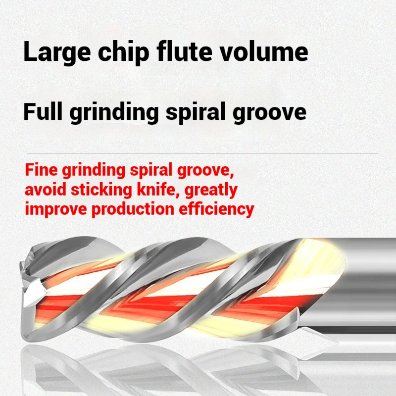 Fresa per raggio angolare R Bullnose CNC Lavorazione dell'acciaio al tungsteno Strumento per router di metalli 3 flauti R0.5 R1 R2 R3 Taglierina in metallo duro per alluminio