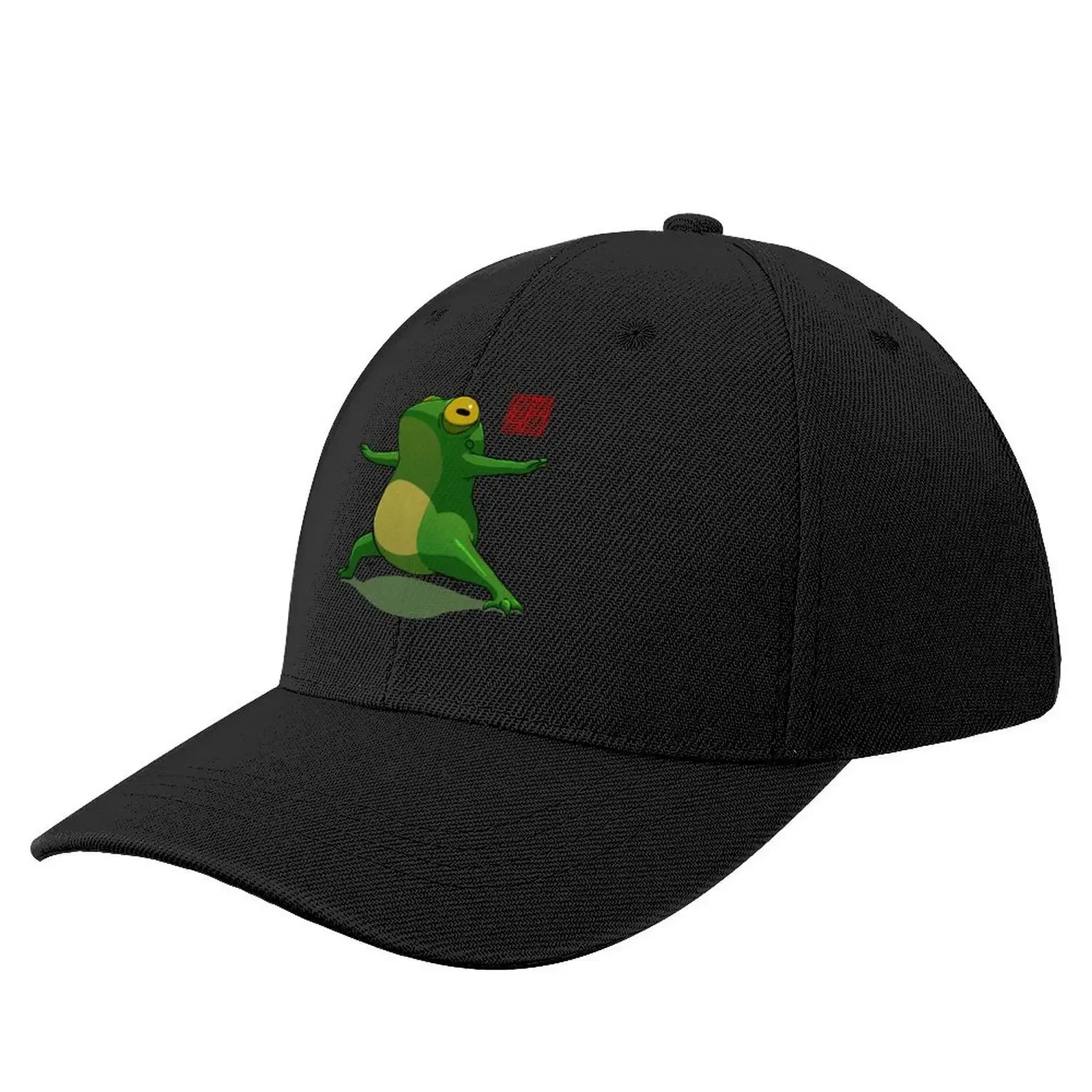 

Yoga Frog Warrior One Pose Baseball Cap Big Size Hat Christmas Hat Cosplay Men Women's