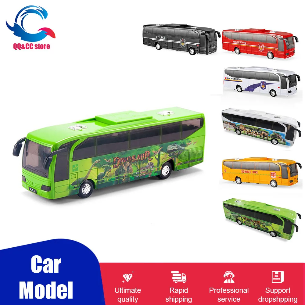 

Children's School Bus Car Model Light Music Inertial Campus Police Vehicle Simulation Boy Toys Gift for Kids