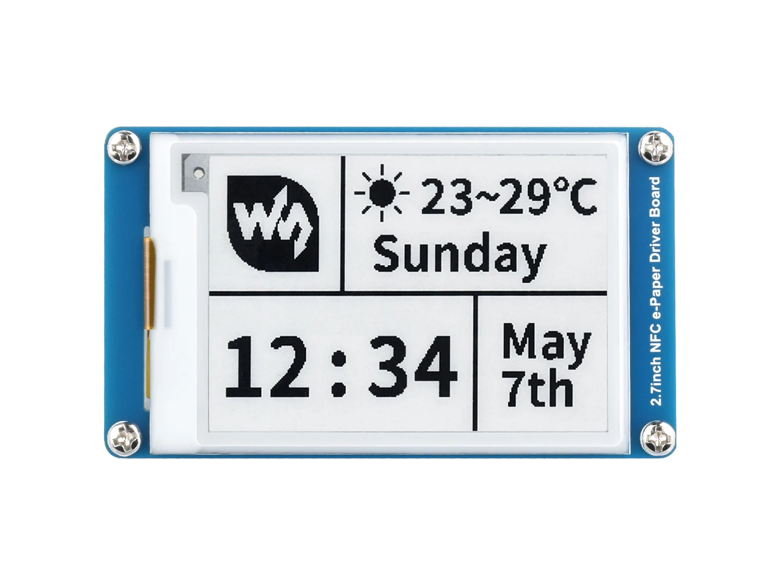 

2,7-дюймовый пассивный модуль электронной бумаги с питанием NFC, без батареи, беспроводная передача данных и передача данных, предоставлено приложению Android