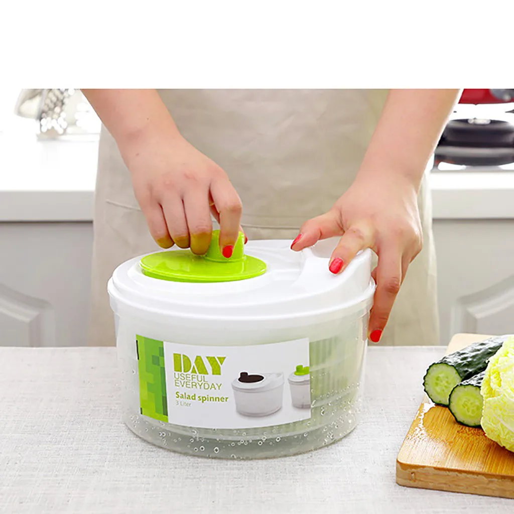 Large Capacity Vegetables Washer Dryer Safe Quick Easy Water For Kitchen Kitchen Accesoriess 야채탈수기 для кухни полезные вещи