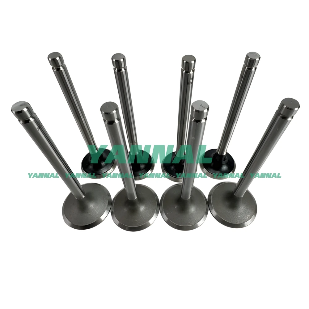 

8PCS YN38GBZ Intake and Exhaust Valve For YunNei Diesel Engine Parts
