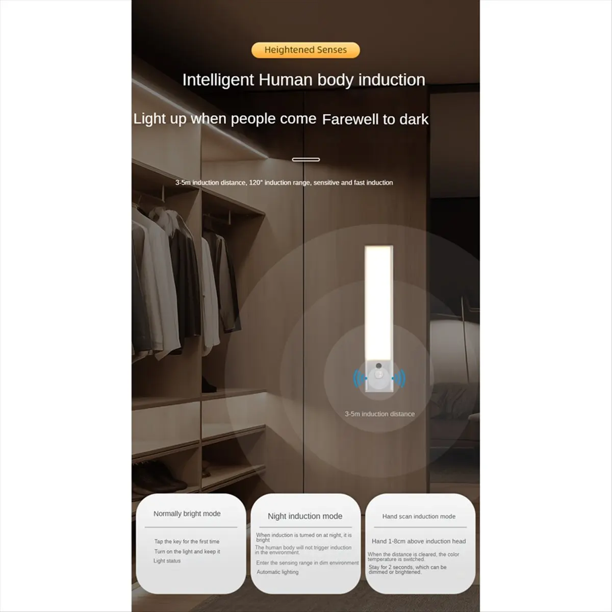 

(FDDT) 56 светодиодных светильников с датчиком движения для помещений, регулируемая яркость, беспроводное освещение под шкафом, перезаряжаемые беспроводные светильники для гардероба, ночник
