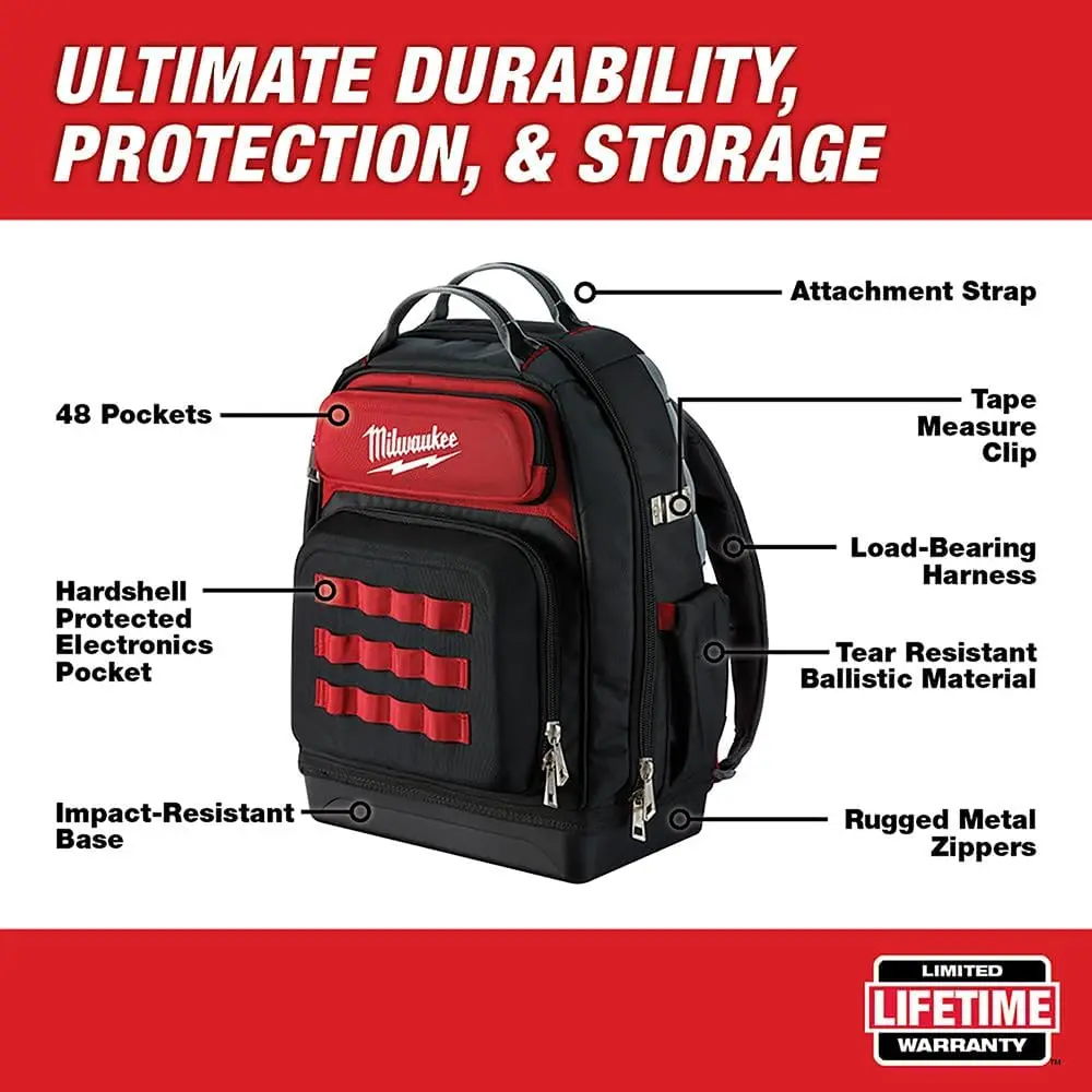 Milwaukee Electric Tool 48-22-8201 Ultimate Jobsite Backpack