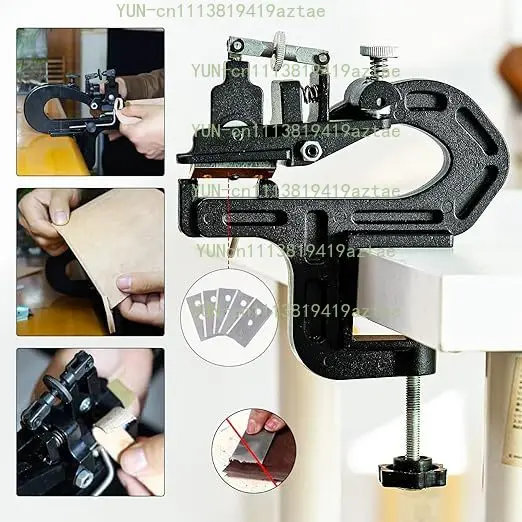 Manual Leather Peeler Machine Leathercraft Edging Cutting Splitter Machine Vegetable Tanned Leathers Paring Device
