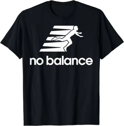 

2026 Весна Лето No Balance Running Забавная пародия Футболка Высококачественная, удобная и мягкая