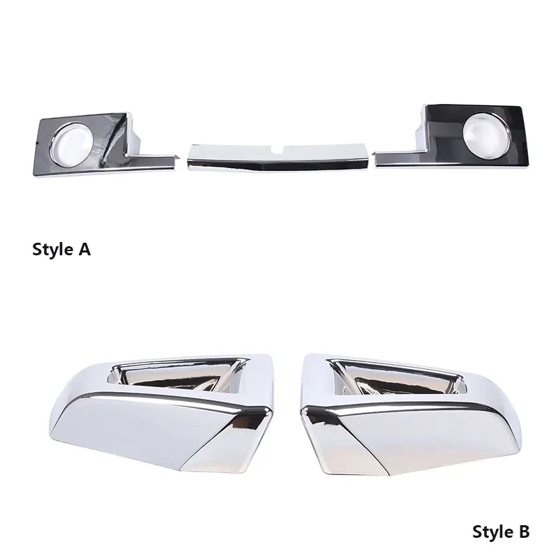 For Hummer H2 2003-2009 ABS Silver Car Front fog lights cover lower bumper trim Stickers Car Accessories