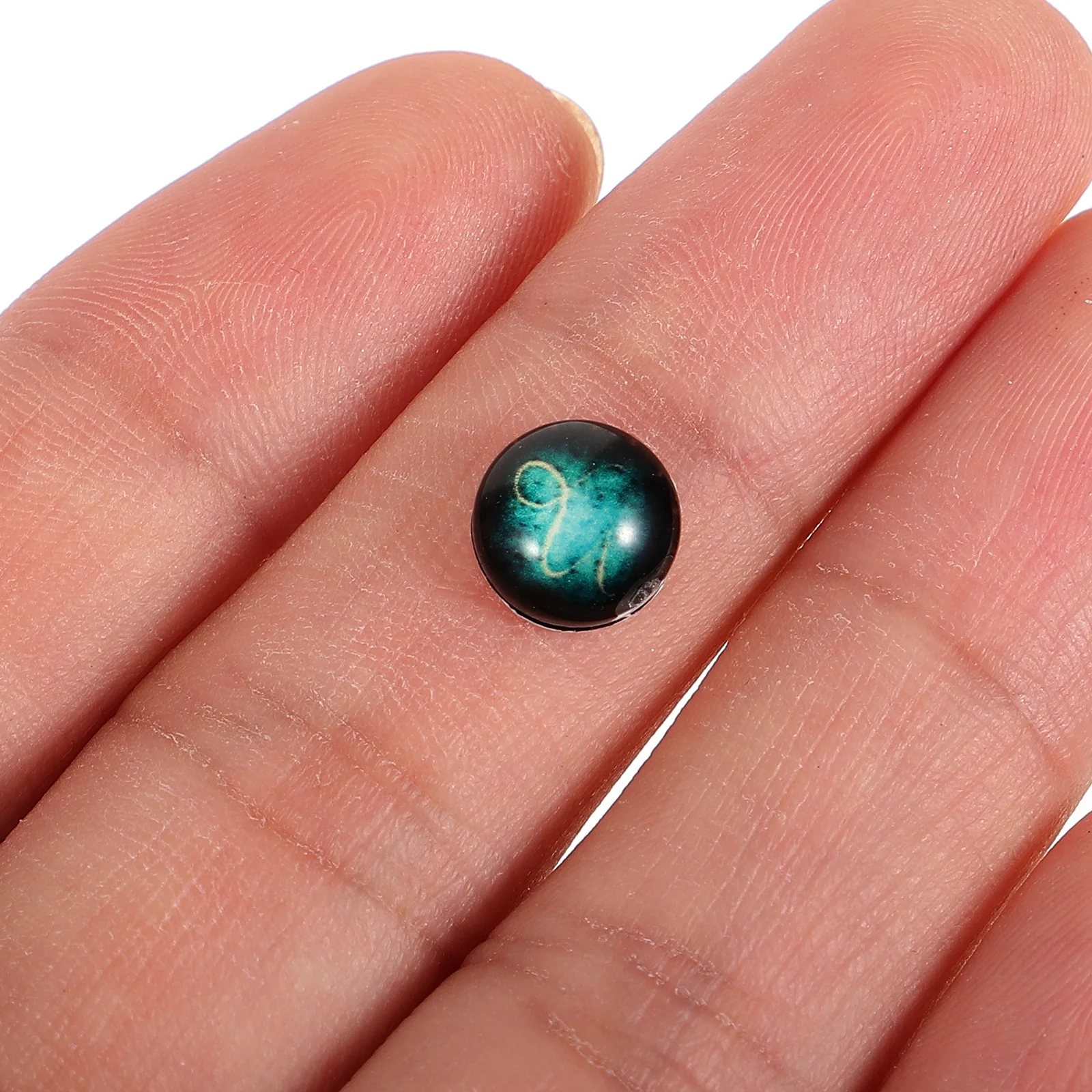 

100 Pcs 12 Constellation Pattern Glass Charms 4 8mm Delicate Zodiac Gems for DIY Jewelry Necklace Pendant Keychain Accessories