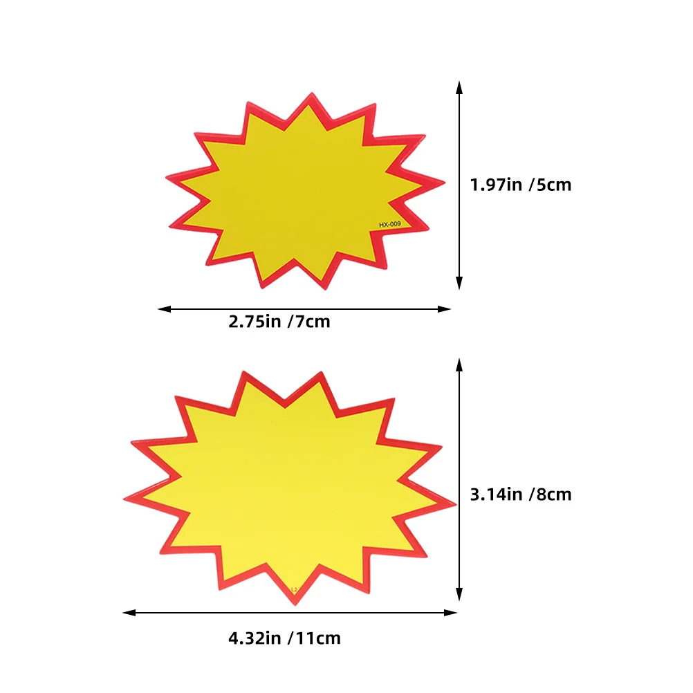 200 قطعة من علامات الأسعار الورقية، منطقة كتابة فارغة، ملصقات أسعار تصميم بسيط لمتجر البيع بالتجزئة في السوبر ماركت، سوق الخضروات والفواكه #5