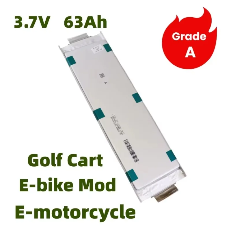 3.7V 50Ah 63Ah 73Ah P34 JH3 Pouch Lithium Polymer Battery Cell for E‑Bike Electric Golf Cart EV
