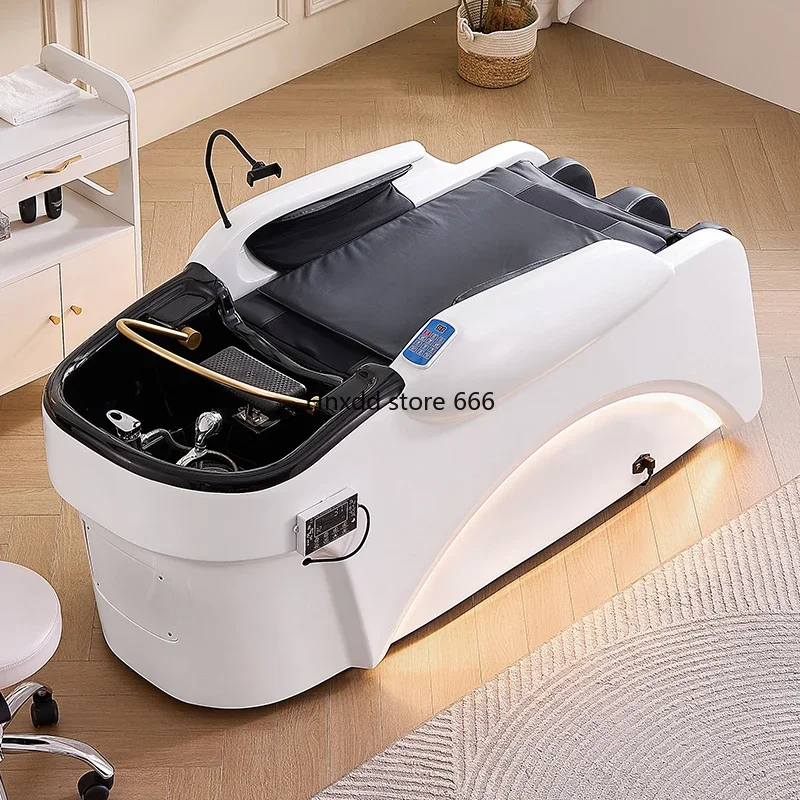 Luxury Salon Hair Washing electric Massage Table head spa Shampoo Bed