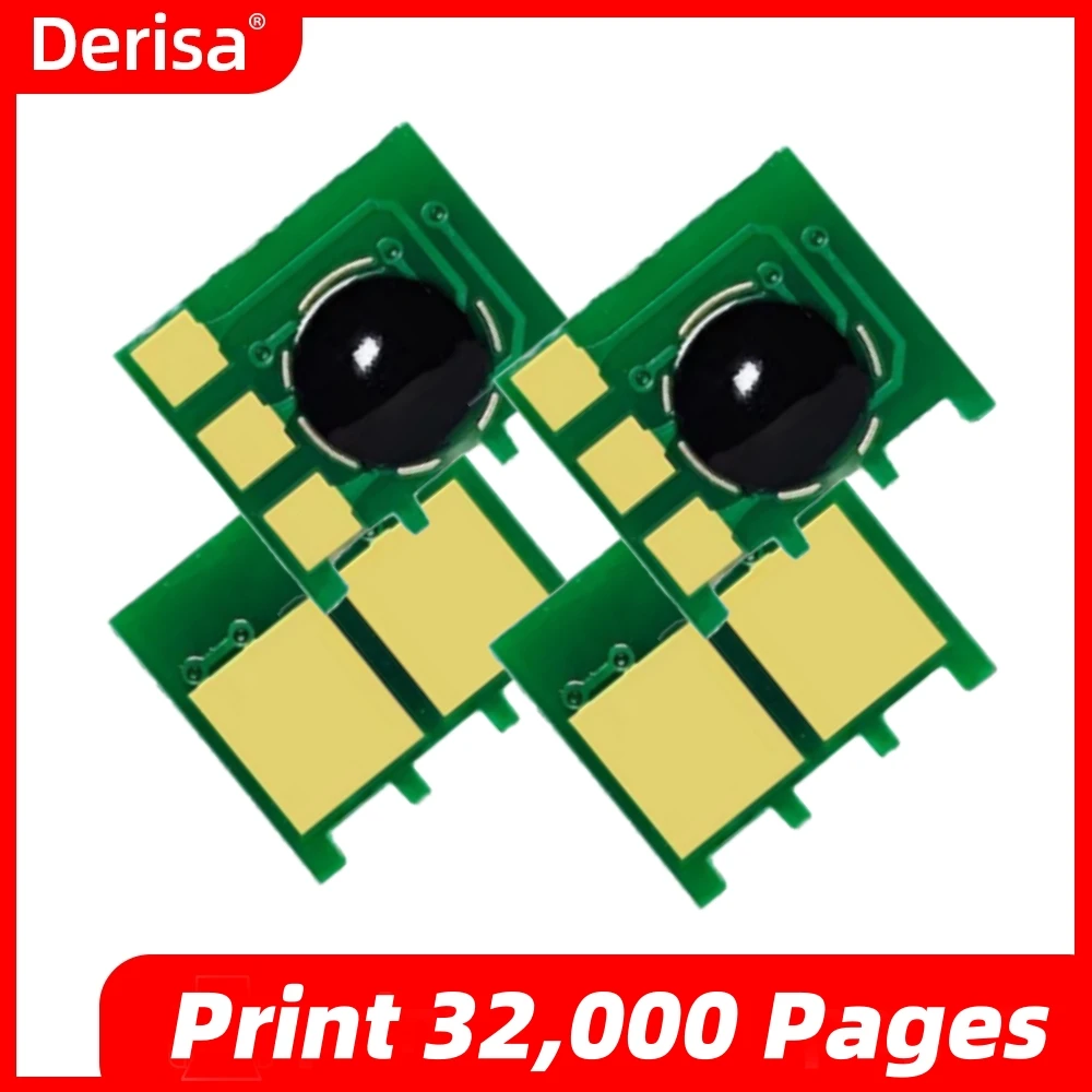 Derisa 8pcs Chip CF300A CF301A CF302A CF303A For HP Color LaserJet Enterprise M880 M880Z+/880Z/880Z+NFC Toner Cartridge 827A