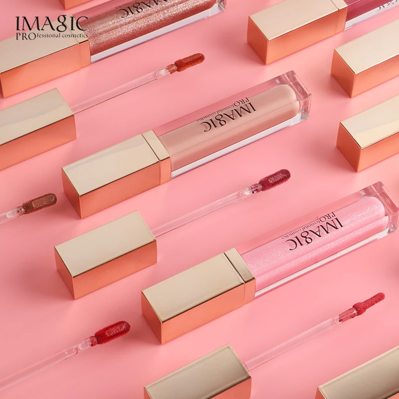 1~4PCS Long-lasting Lip Glaze Glossy Hydrating Lip Color Lip Gloss Popular Hot-selling Imagic Lipstick Smooth