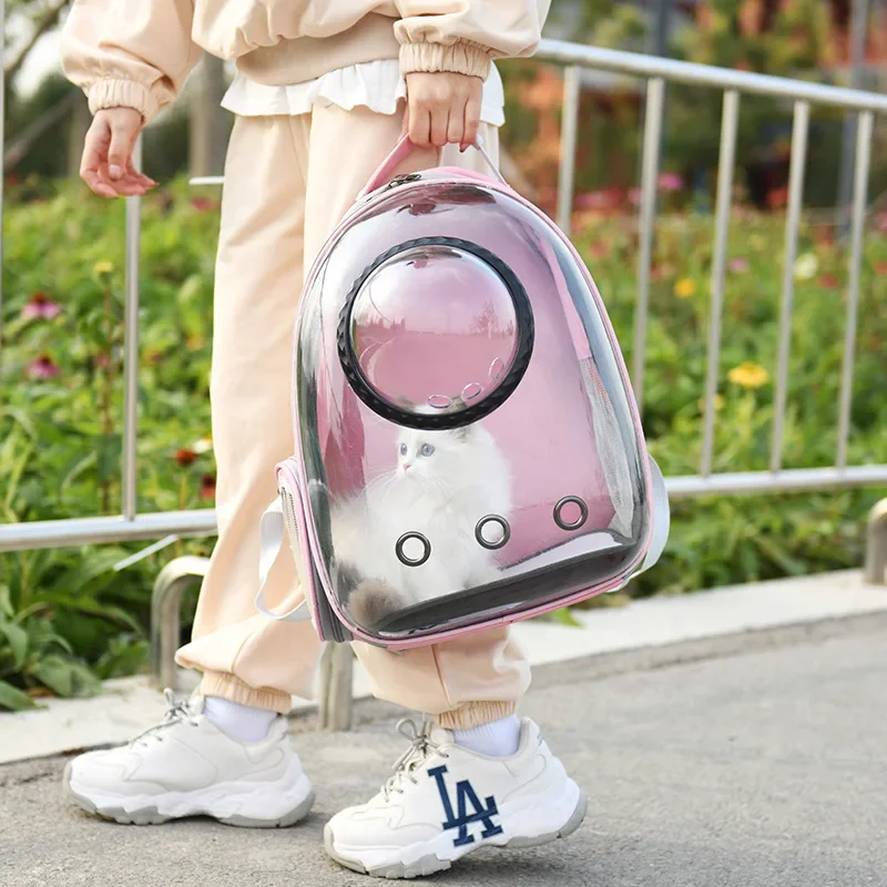 

Space Capsule Panoramic Transparent Large Capacity Breathable Hole Cat Bag Backpack Pet Backpack Small Dog Bag Can Withstand 6kg