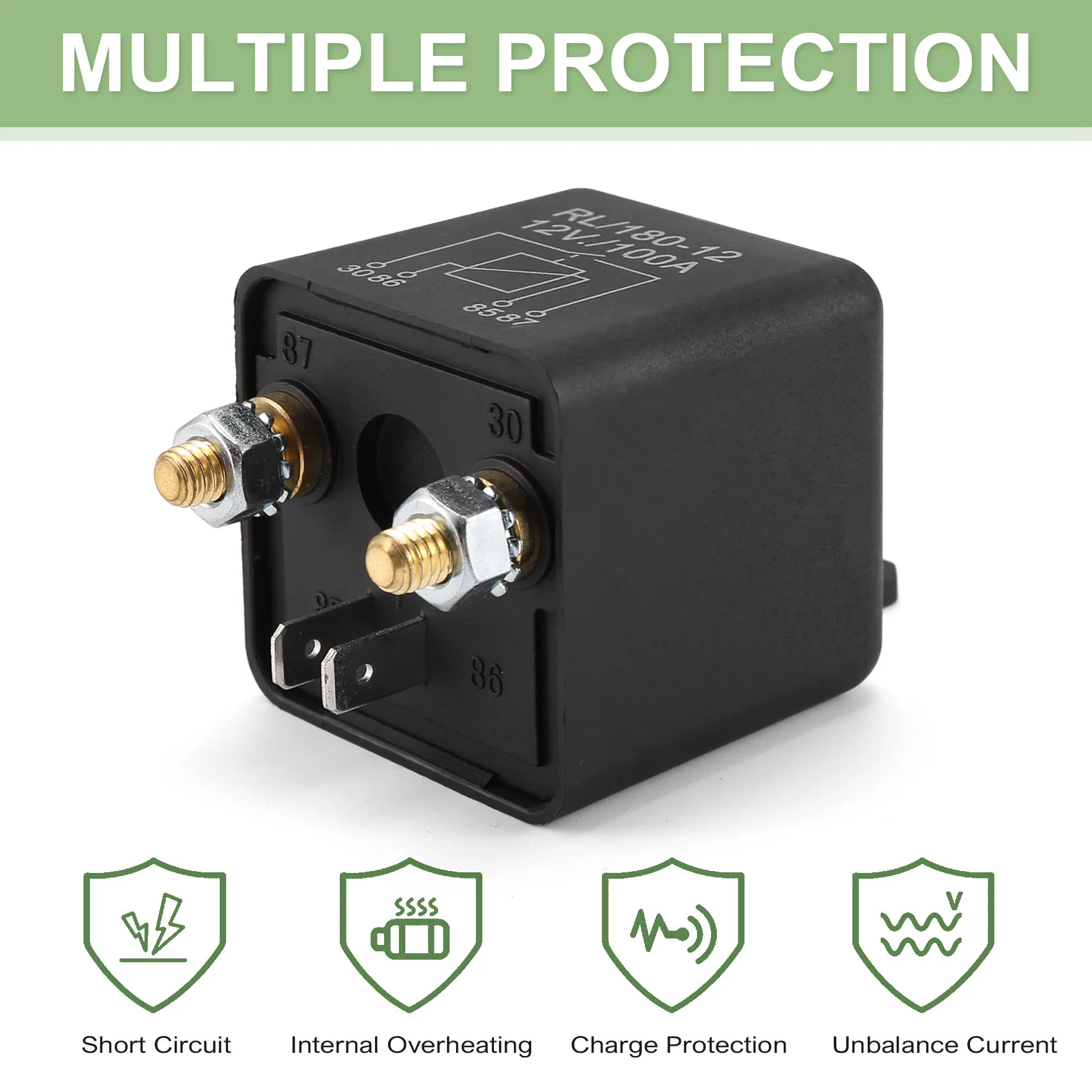AT05-High Current Relay Starting Relay Power Car Truck Motor Automotive Heavy Current Start Relay Low Power Consumption