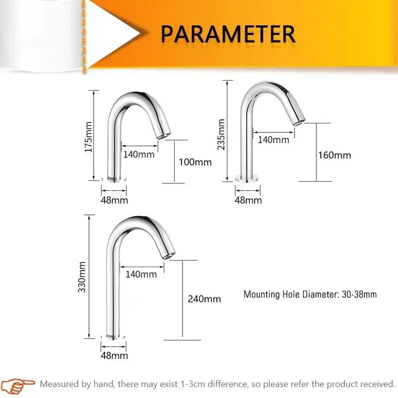 Automatic Touchless Faucet Bathroom Sink Infrared Motion Sensor Tap Steel Basin Gold Sense Smart Grifo Black Stainless Induction