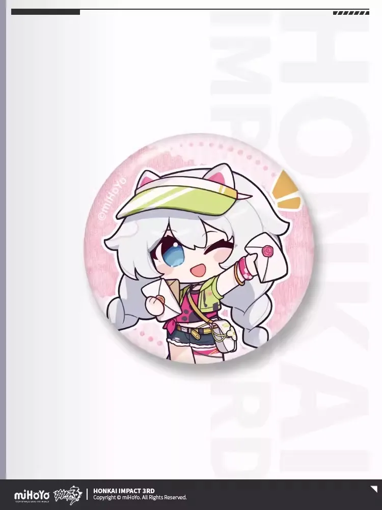 Pre Sale miHoYo Official Honkai Impact 3 Letter from the Bridge Series Badge Set Kiana Mei Bronya Anime Fashion Cosplay Gifts