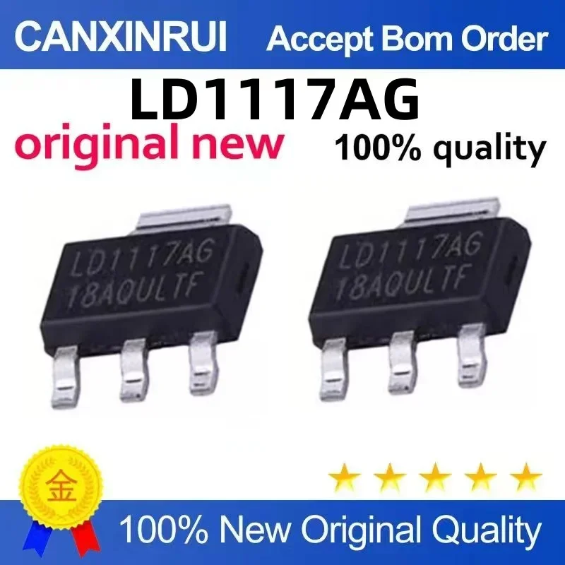 

(5-100 pieces) Brand new original LD1117AG-18 LD1117AG SOT-223 spot chip IC