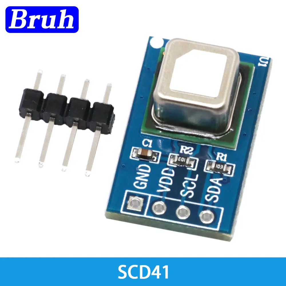 DC 2.4-5.5 V SCD40 SCD41 Gas Sensor Module CO2 Carbon Dioxide Detection Temperature And Humidity 2 In 1 I2C Communication Board