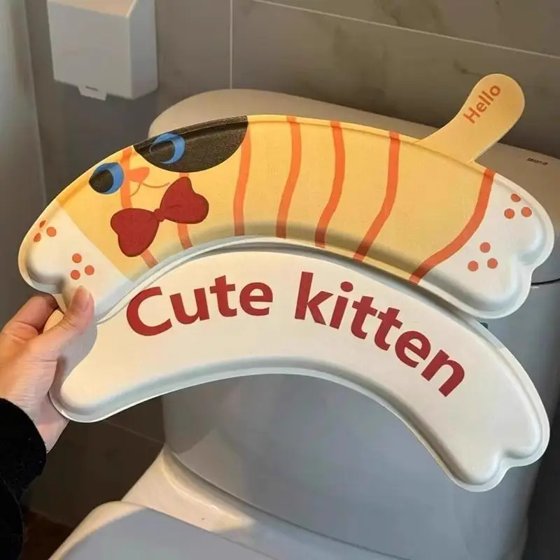 textureCartoon Soft Toilet Cover Seat Toilet Seat Cover Mat Warm Lid Pad Bathroom Closestool Protector Bathroom Accessories Set view 4