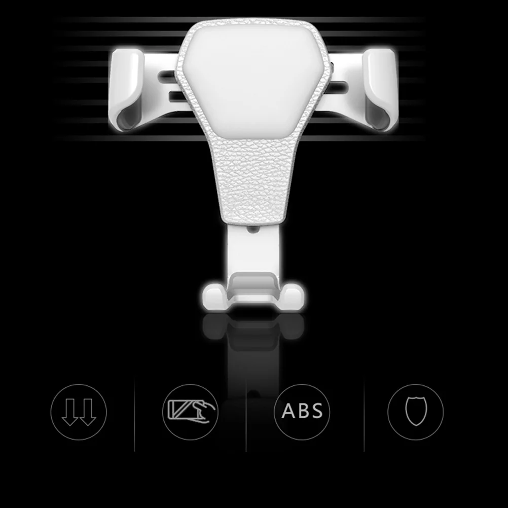 

2Pcs Car Air Vent Phone Holder Creative Design Quick Install Navigator Clip Anti-Drop Anti-Slip Phone Bracket for 4-6