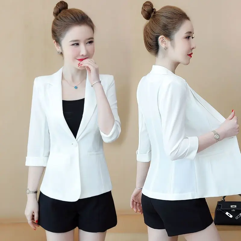 سليم صالح ort Sle المرأة Jaet خفيفة الوزن عارضة Svel ملابس خارجية النسخة الكورية الصيف وصول جديد irt