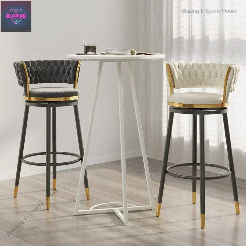 Luxury Simple Bar Stools Living Room Party Modern Design Bar Stool Mini Nordic Style Banqueta Sillas Commercial Furniture