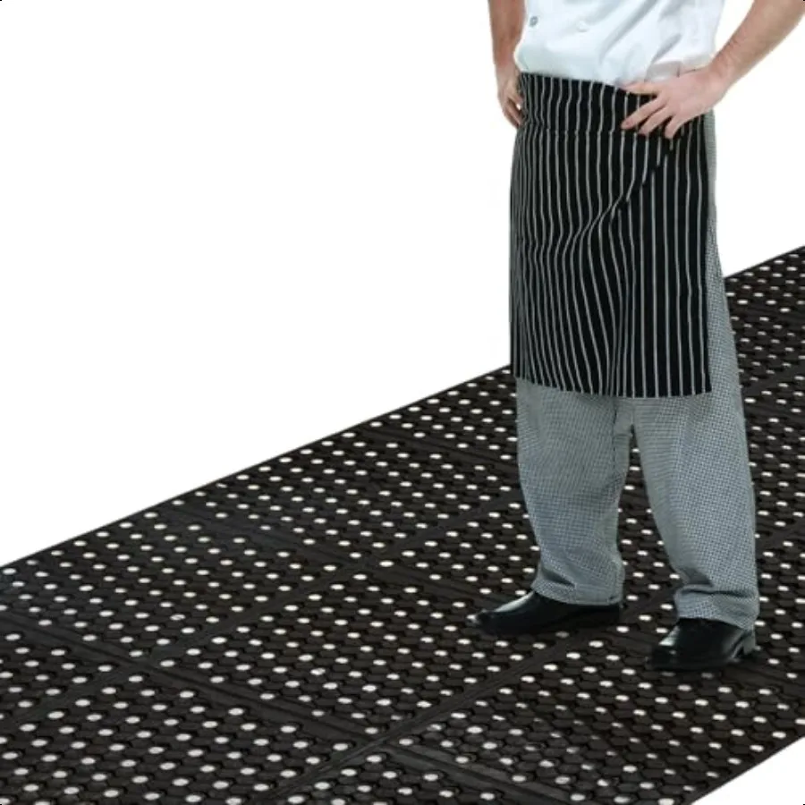 59.1 "x 35.4" حصيرة تصريف المطاط التجارية مكافحة التعب حصيرة مطاطية لفة الثقيلة المطبخ عدم الانزلاق الطابق حصيرة مع ثقوب ل #1