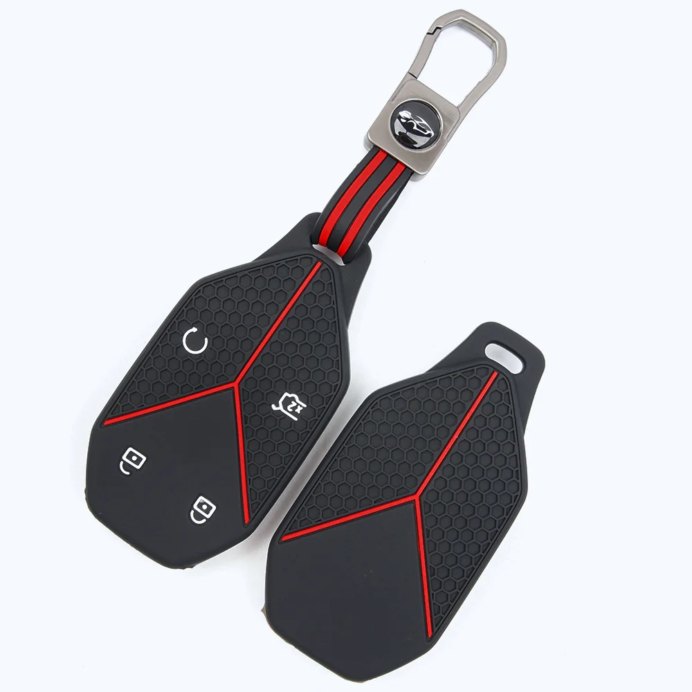 For BYD Formula Leopard 5 Leopard 8 Titanium 3 Titanium 9 Fang Cheng Bao Silicone Remote Fob Holder Finger Loop Lanyard
