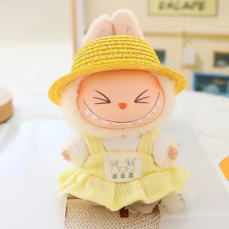 

Candy Skirt Overalls Suspender Skirt For 3.0 labubu V1 V2 V3 doll outfit For Ropa labubu Accessories