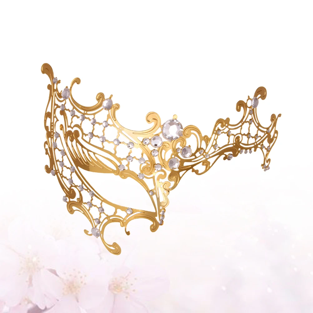

Half Face Metal Mask Cosplay Party The Wrought Iron Beautiful Miss