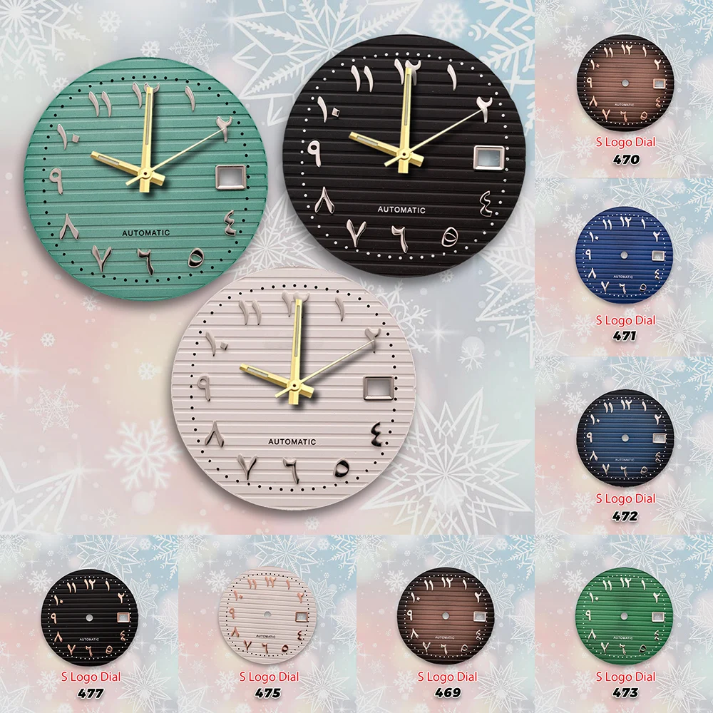 30.5 مللي متر S شعار NH35 العربية نوتيلوس الهاتفي لا الأيدي صالح NH35/NH36/4R/7S حركة لا مضيئة ساعة تعديل الملحقات