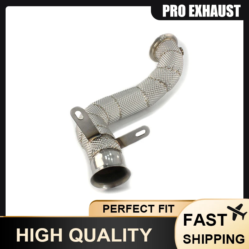 PRO Downpipe for Mercedes-Benz C200 C250 C300 W205 2015-2021High Flow Catted Downpipe Exhaust Downpipe