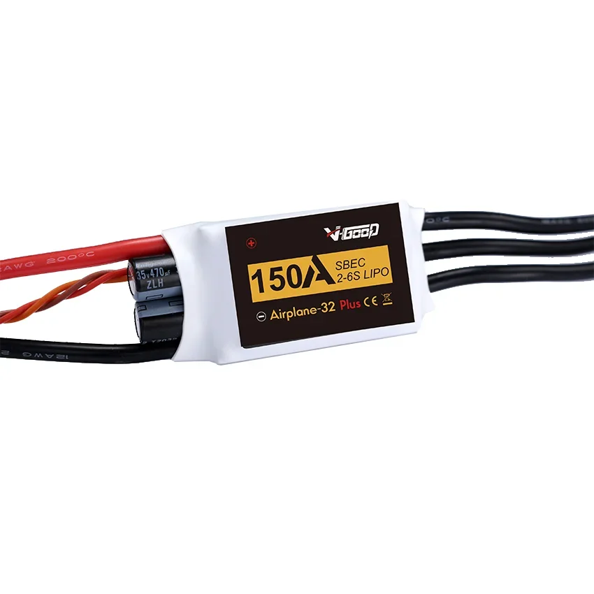 

V-GOOD VGOOD airплани32 Plus 32 бит бесщеточный ESC 6A 15A 40A 60A 80A 100A 120A 150A BEC SBEC для радиоуправляемого самолета с неподвижным крылом