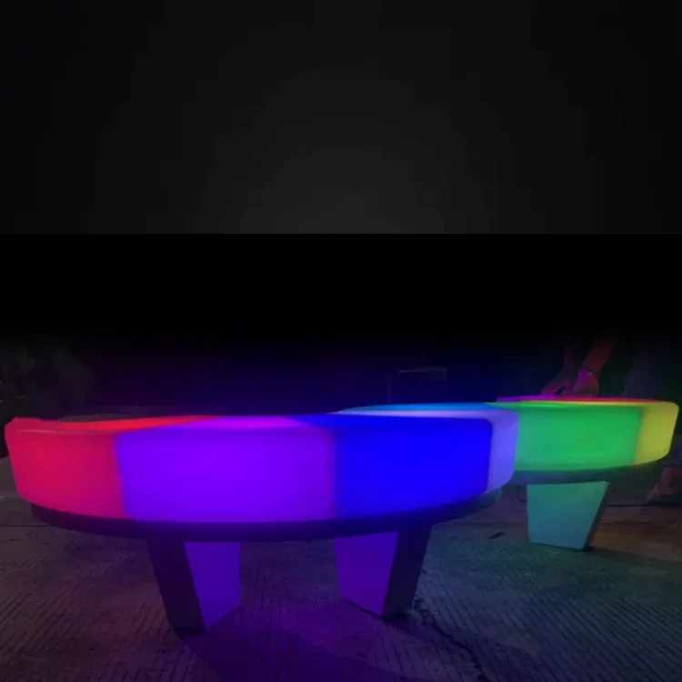 Touch Pulse Lighting Bench Decorative Mall Leisure Stool Interactive Induction Touch Landscape Lounge Rgb Night Lamp