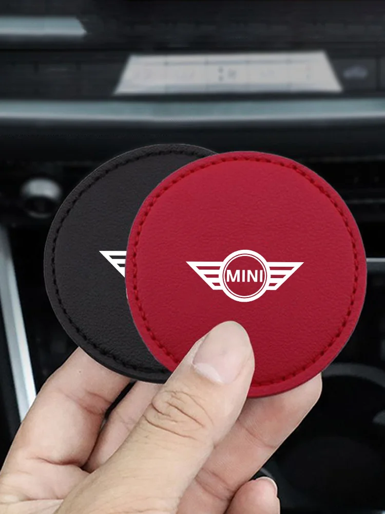 Car Coaster Anti-Slip Cup Parts Cushion Holder Mats Accessories For BMW MINI Cooper One JCW R56 Countryman Clubman R50 R53 R58