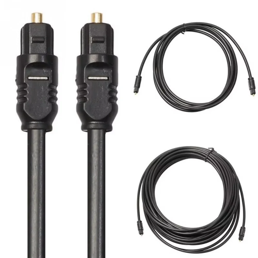 Digital Optical Audio Cable Toslink SPDIF, Gold Plated Fiber Optic Cord for Sound Bar TV DVD CD Xbox PS4, 1m 1.5m 2m 3m 5m