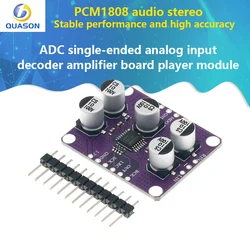 PCM1808-Décodeur audio stéréo SNR, ADC, entrée analogique à une extrémité, amplificateur 24 bits, technologie de lecteur de carte