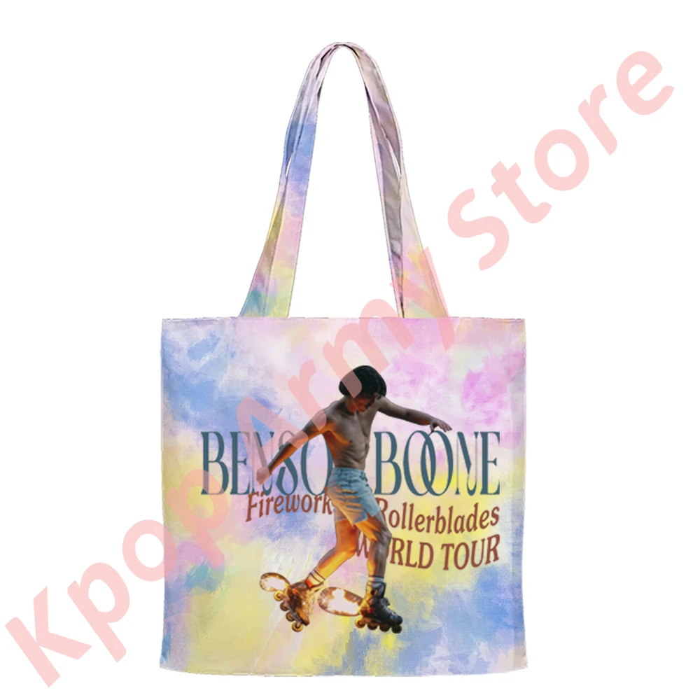 Benson Boone Fireworks and Rollerblades Tour Merch Shoulder Bags Cosplay Women Men Fashion Casual Tote Bag