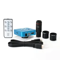HDMI USB 34MP Microscope Digital Camera Panasonic CMOS Sensor Electronic Eyepiece with 0.5X C Mount Eyepiece Adapter