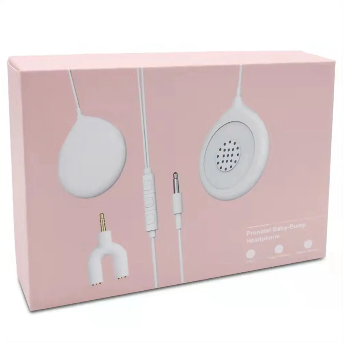 (A01R] Belly Buds Baby Bump Headphones, Prenatal Belly Speakers for Women During Pregnancy, Early Education Machine