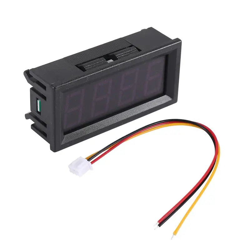A02M-Mini Digital LED Display 4 Bits 0-100V Voltmeter Panel Volt Voltage Meter Tester