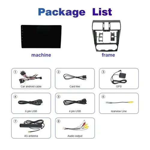 Imagen 2 del producto Android 15 para Subaru Forester 4 SJ 2016 - 2018 2K QLED Android Radio de coche reproductor de vídeo Multimedia GPS AI voz CarPlay 4G estéreo