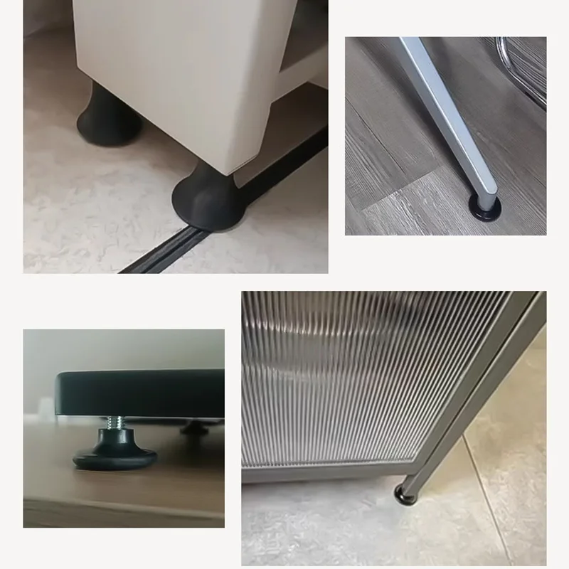 Imagen 7: Pies ajustables M8/M10, patas estables, altura ajustable, antideslizante, maquinaria suave silenciosa, almohadilla de ajuste antivibración, 1 ud.